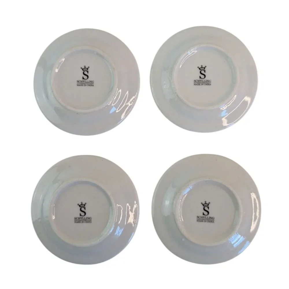 Schylling Childs Miniature Tea Set‎ Ladybug Fly Away Home Collectible White Red